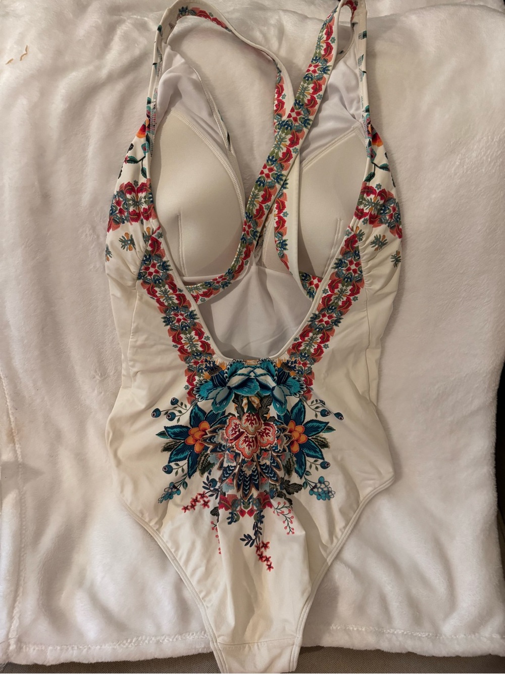 Johnny Was Women’s One Piece Swimwear Size Xlg - Picture 3 of 6